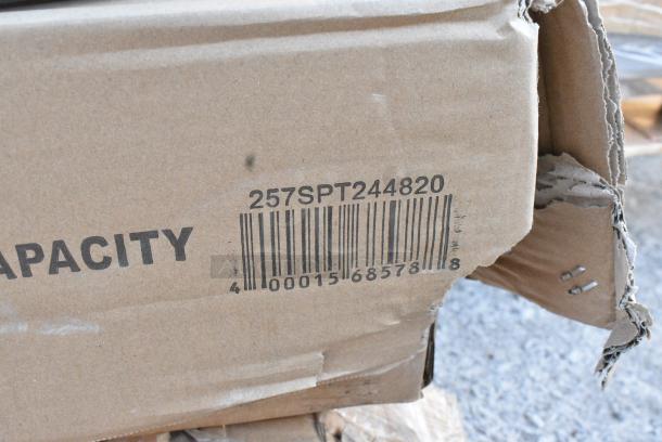 9 BRAND NEW SCRATCH AND DENT! Items Including 600SM24246 Regency 29" 16-Gauge Stainless Steel One Compartment Floor Mop Sink - 24" x 24" x 6" Bowl, 600TSS2430S Regency 29" 16-Gauge Stainless Steel One Compartment Floor Mop Sink - 24" x 24" x 6" Bowl, 600ESS3060S Regency Spec Line 30" x 60" 14-Gauge Stainless Steel Equipment Stand With Stainless Steel Undershelf, 2 257SPT244820 Lavex 24" x 48" Blue Steel Platform Truck - 2000 lb. Capacity. 9 Times Your Bid! May Be Missing Pieces. - Image 8 of 8