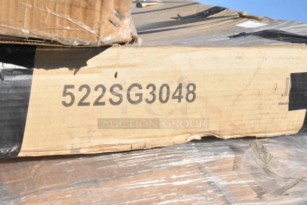 BRAND NEW SCRATCH AND DENT! Steelton 522SG3048 30" x 48" 18-Gauge Stainless Steel Equipment Stand with Undershelf and Galvanized Legs. May Be Missing Pieces. - Image 2 of 2