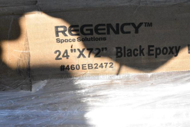 BRAND NEW SCRATCH AND DENT! Regency 460EB2472 24" x 72" NSF Black Epoxy Wire Shelf. May Be Missing Pieces. - Image 2 of 2