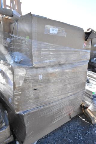 6 BRAND NEW SCRATCH AND DENT! Lancaster Table & Seating 164BMCBVBGKD Black Finish Cross Back Bar Stool Frame.. 6 Times Your Bid!
