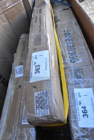 BRAND NEW SCRATCH AND DENT! Regency 600T1824G 18" x 24" 18-Gauge 304 Stainless Steel Commercial Work Table with Galvanized Legs and Undershelf. May Be Missing Pieces.