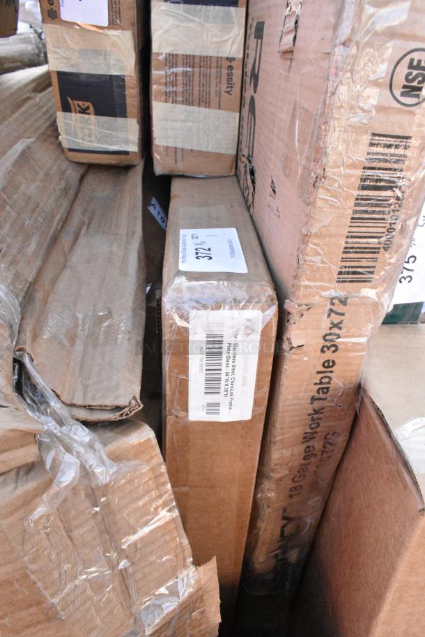 BRAND NEW SCRATCH AND DENT! American Specialties, Inc. 24" x 36" Plate Glass Mirror with Stainless Steel Chan-Lok Frame 10-0620-2436 - Image 1 of 2