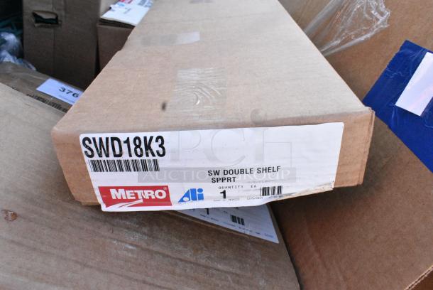 3 BRAND NEW SCRATCH AND DENT! Items Including Metro SWD18K3 Smartwall G3 Metroseal 3 Double Shelf Support 20 9/16" x 1 1/2" x 8 3/16", Metro SR24K3 Smartwall G3 Metroseal 3 Spice Rack / Utility Shelf 5 1/4"x 22 1/2" x 4", Metro SWS18K3 Smartwall G3 Metroseal 3 Single Shelf Support 20 9/16" x 1 1/2" x 8 3/16". 3 Times Your Bid! May Be Missing Pieces. - Image 4 of 4