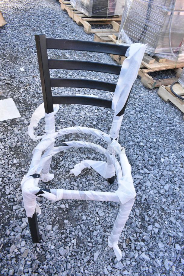 3 BRAND NEW SCRATCH AND DENT! Items Including Ladder Back Bar Stool, Window Back Dining Height Chair Frame, Ladder Back Dining Height Chair Frame. 3 Times Your Bid. - Image 2 of 8