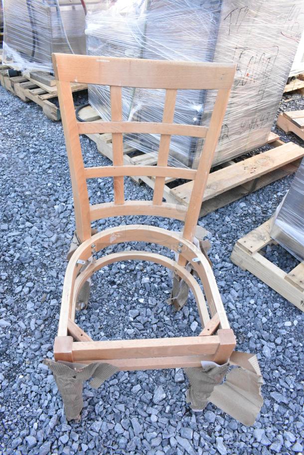 3 BRAND NEW SCRATCH AND DENT! Items Including Ladder Back Bar Stool, Window Back Dining Height Chair Frame, Ladder Back Dining Height Chair Frame. 3 Times Your Bid. - Image 3 of 8