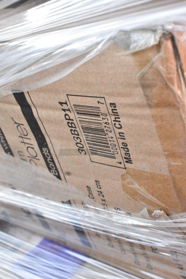 27 BRAND NEW SCRATCH AND DENT! Items Including Plasticade American Louver Company Stratus White Plaque Diffuser with 12" Neck STR-PQ-12W, 303BBP11 Acopa 11 5/8" x 8" Ivory (American White) Wide Rim Stoneware Platter with Blue Bands - 12/Case, 164TB5222 TABLE BASE PLATE CAST IRON 5X22, 190HFC2020SB 20"(H) x 20"(W) x 2"(T) Stainless Steel Hood Filter with Lower Bracket. 27 Times Your Bid! - Image 5 of 7