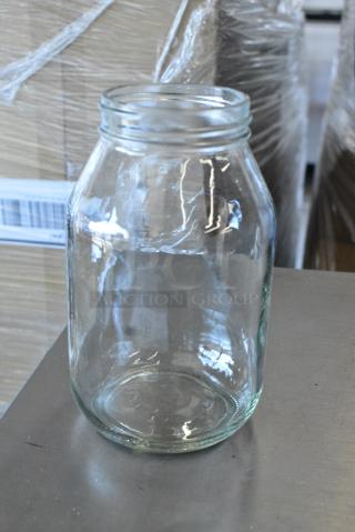 BRAND NEW SCRATCH AND DENT! Box of 10 Glass Jars