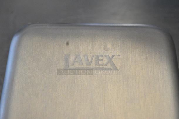 9 BRAND NEW SCRATCH AND DENT! 712SSSD40VL Lavex 40 fl. oz. (1,200 mL) Stainless Steel Manual Surface-Mounted Vertical Liquid Soap Dispenser. 9 Times Your Bid! - Image 3 of 6