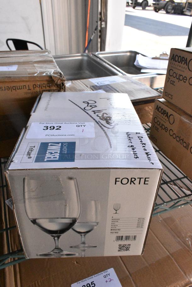 BRAND NEW SCRATCH AND DENT! Box of 6 Forte Stemmed Glasses - Image 2 of 5