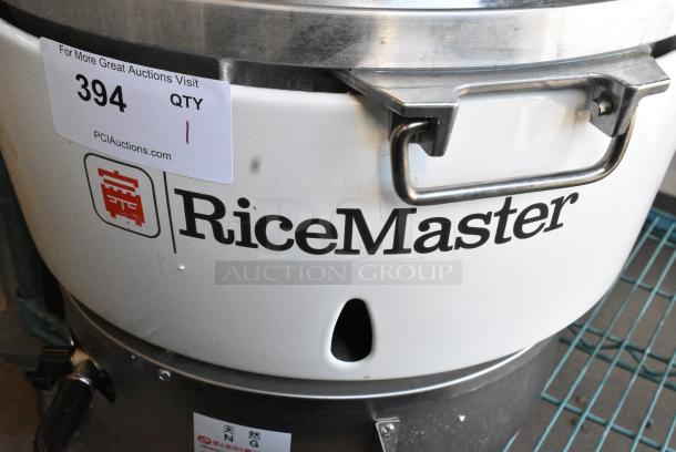 BRAND NEW SCRATCH AND DENT! RiceMaster Town RM-55N-R Natural Gas 110 Cup (55 Cup Raw) Gas Rice Cooker and Warmer - Image 3 of 5