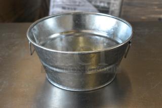 23 BRAND NEW SCRATCH AND DENT! American Metalcraft MTUB63 6" x 3" Round Galvanized Metal Tub. 23 Times Your Bid!
