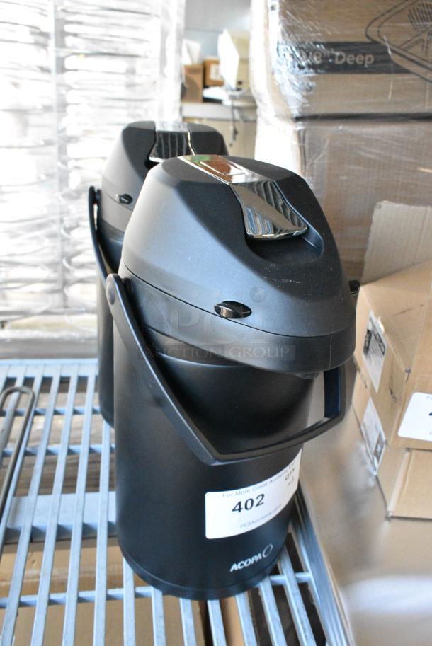 2 BRAND NEW SCRATCH AND DENT! Acopa Black Air Pot. 2 Times Your Bid! - Image 2 of 6