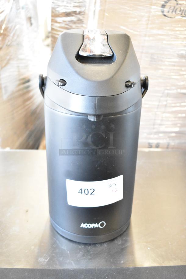 2 BRAND NEW SCRATCH AND DENT! Acopa Black Air Pot. 2 Times Your Bid! - Image 4 of 6