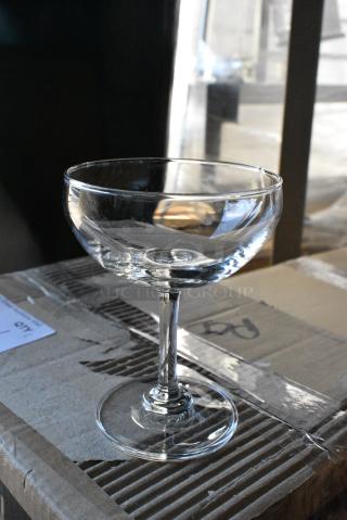 2 BRAND NEW SCRATCH AND DENT! Boxes of 12 Acopa 5535457 7 oz. Coupe Cocktail Glass. 2 Times Your Bid!