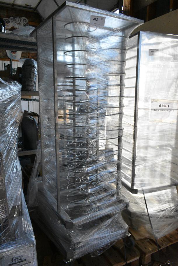 BRAND NEW SCRATCH AND DENT! Blodgett 61501 Metal Roll In Oven Rack 99 Plate Capacity Trolley on Commercial Casters. - Image 2 of 4