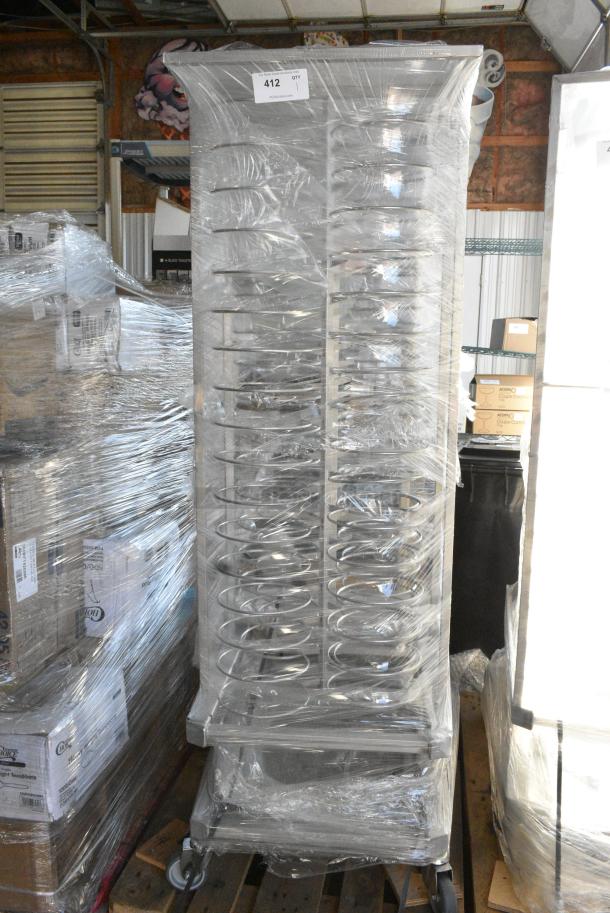 BRAND NEW SCRATCH AND DENT! Blodgett 61501 Metal Roll In Oven Rack 99 Plate Capacity Trolley on Commercial Casters. - Image 3 of 4