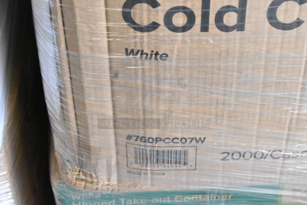 28 BRAND NEW SCRATCH AND DENT! Items Including 760PCC07W Choice 7 oz. White Poly Paper Cold Cup - 2000/Case, 500CC16 Choice Clear PET Customizable Plastic Cold Cup - 16 oz. - 1000/Case, 130CLKNIFEH Choice Clear Heavy Weight Polystyrene Plastic Knife - 1000/Case, 130WSPOON Choice Medium Weight White Polypropylene Plastic Teaspoon - 1000/Case, 130BGSPOONH Choice Beige Heavy Weight Plastic Teaspoon - 1000/Case, 395TO991 EcoChoice 9" x 9" x 3" Compostable No PFAS Added Bamboo / Bagasse 1 Compartment Take-Out Box - 200/Case. 28 Times Your Bid! - Image 4 of 12
