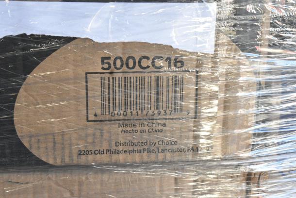 28 BRAND NEW SCRATCH AND DENT! Items Including 760PCC07W Choice 7 oz. White Poly Paper Cold Cup - 2000/Case, 500CC16 Choice Clear PET Customizable Plastic Cold Cup - 16 oz. - 1000/Case, 130CLKNIFEH Choice Clear Heavy Weight Polystyrene Plastic Knife - 1000/Case, 130WSPOON Choice Medium Weight White Polypropylene Plastic Teaspoon - 1000/Case, 130BGSPOONH Choice Beige Heavy Weight Plastic Teaspoon - 1000/Case, 395TO991 EcoChoice 9" x 9" x 3" Compostable No PFAS Added Bamboo / Bagasse 1 Compartment Take-Out Box - 200/Case. 28 Times Your Bid! - Image 5 of 12