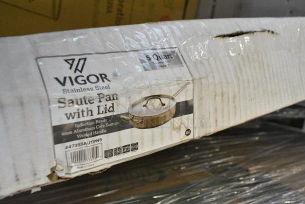9 BRAND NEW SCRATCH AND DENT! Items Including Asean 16 oz Cups, PLC-8 8oz Compostable Cup, 473SSAUTPN5 Vigor Saute Pan. 9 Times Your Bid! - Image 7 of 9