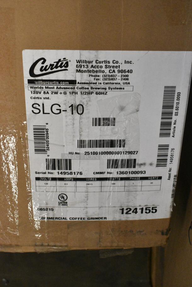 BRAND NEW SCRATCH AND DENT! Curtis SLG-10 Automatic 5 lb. Coffee Grinder - Image 2 of 2