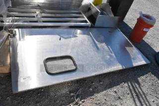 Metal Swinging Kitchen Door.