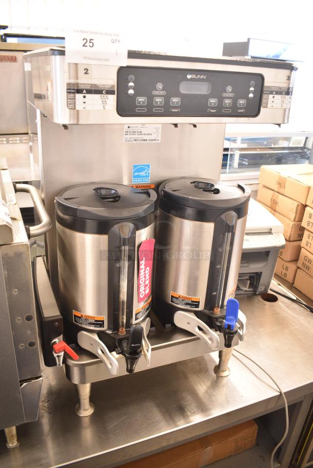 2019 Bunn ICB TWIN SH Stainless Steel Commercial Countertop Double Coffee Machine w/ Hot Water Dispenser and 2 Satellite Servers. 120/208 Volts, 1 Phase. - Image 13 of 14