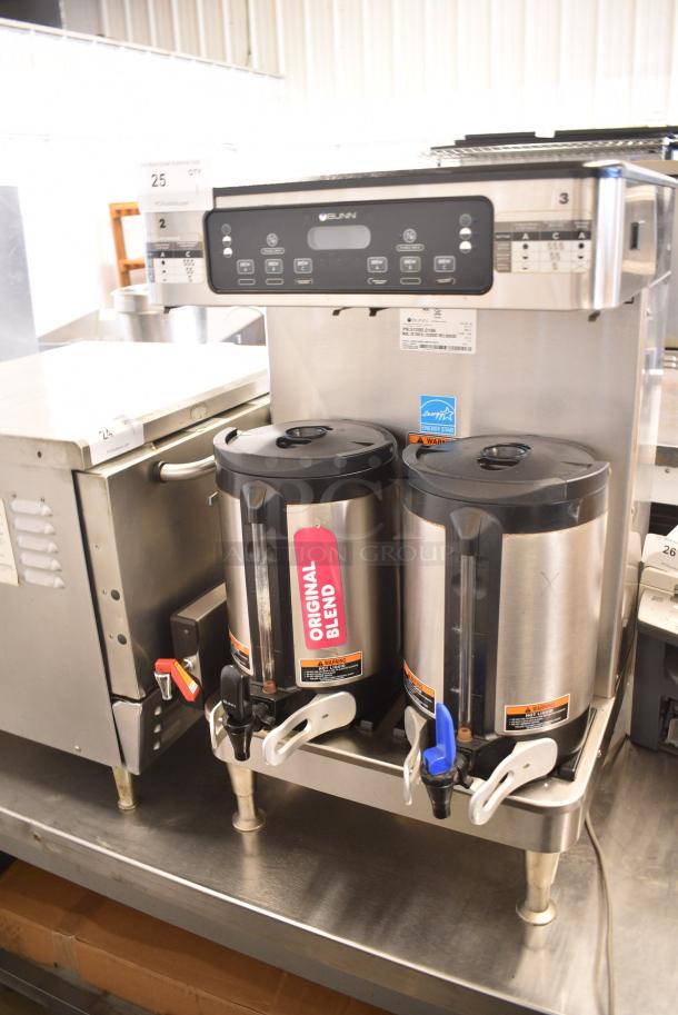 2019 Bunn ICB TWIN SH Stainless Steel Commercial Countertop Double Coffee Machine w/ Hot Water Dispenser and 2 Satellite Servers. 120/208 Volts, 1 Phase. - Image 14 of 14