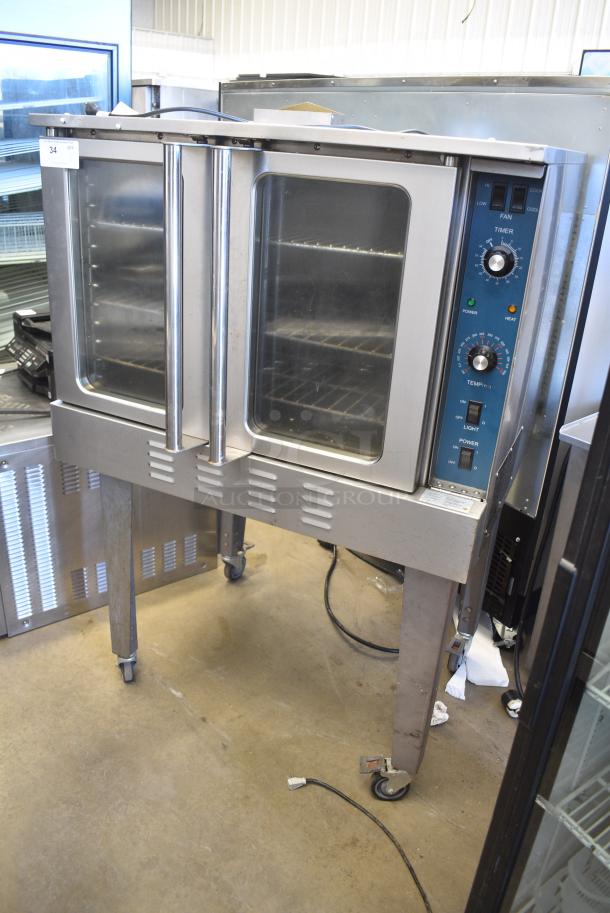 Duke Stainless Steel Commercial Full Size Convection Oven w/ View Through Doors, Metal Oven Racks, Thermostatic Controls and Metal Legs on Commercial Casters. - Image 11 of 11