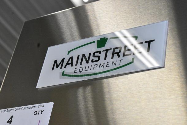 BRAND NEW SCRATCH AND DENT! 2024 Mainstreet 829BMR23R Stainless Steel Commercial Single Door Reach In Cooler w/ Poly Coated Racks on Commercial Casters. 115 Volts, 1 Phase. Tested and Working! - Image 3 of 7