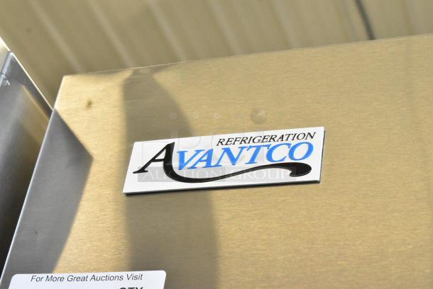 BRAND NEW SCRATCH AND DENT! 2024 Avantco 178A19FHC Stainless Steel Commercial Single Door Reach In Freezer w/ Poly Coated Racks on Commercial Casters. 115 Volts, 1 Phase. Tested and Powers On But Does Not Get Cold - Image 2 of 6