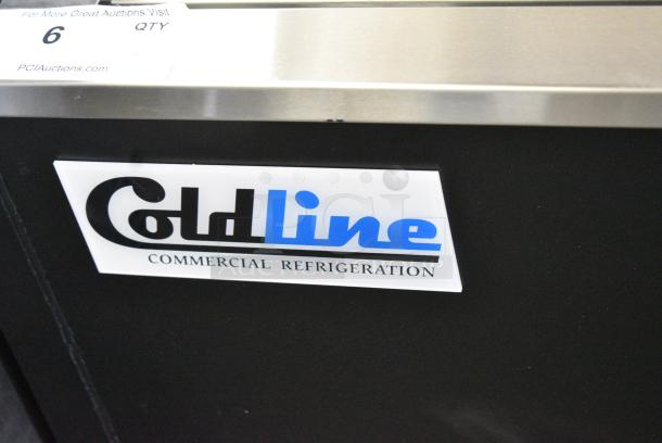 BRAND NEW SCRATCH AND DENT! 2023 Coldline BBC-50 Stainless Steel Commercial Back Bar Bottle Cooler w/ 2 Sliding Lids. 115 Volts, 1 Phase. Tested and Working! - Image 2 of 6