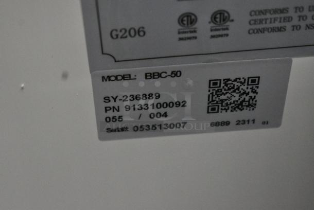 BRAND NEW SCRATCH AND DENT! 2023 Coldline BBC-50 Stainless Steel Commercial Back Bar Bottle Cooler w/ 2 Sliding Lids. 115 Volts, 1 Phase. Tested and Working! - Image 5 of 6