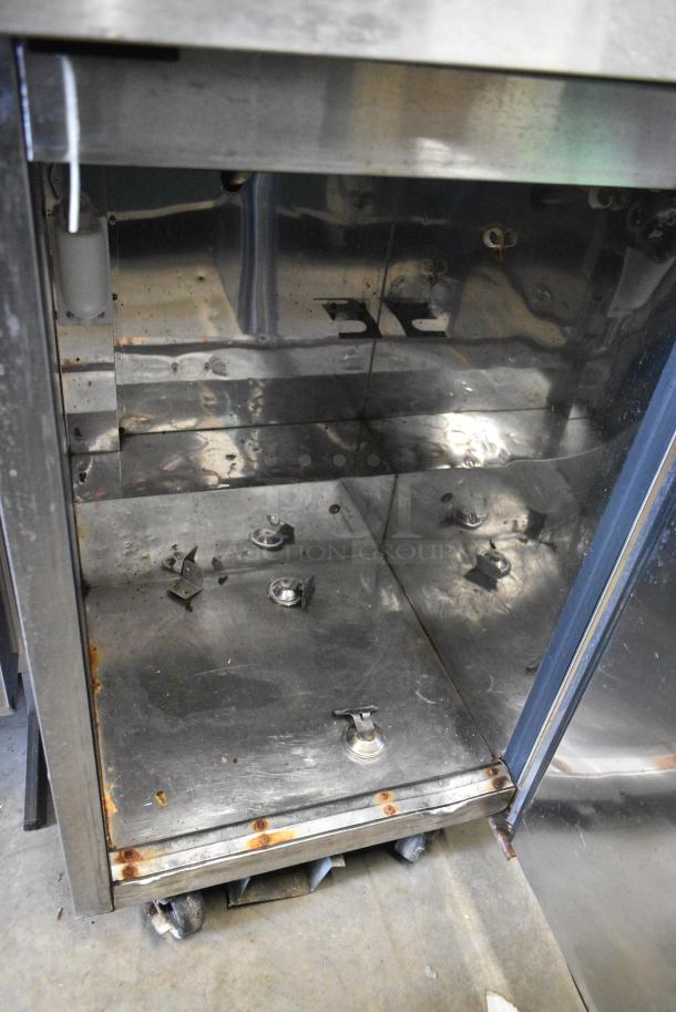 Turbo Air TBD-1SD Stainless Steel Commercial Single Door Undercounter Cooler on Commercial Casters. 115 Volts, 1 Phase. Tested and Powers On But Does Not Get Cold - Image 4 of 6
