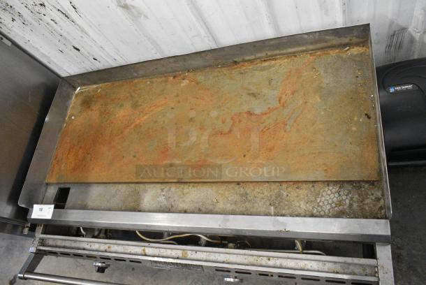 American Range Stainless Steel Commercial Countertop Natural Gas Powered Flat Top Griddle. - Image 3 of 9