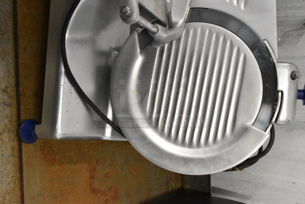 Globe Sir Lawrence SCR12 Stainless Steel Commercial Countertop Meat Slicer w/ Blade Sharpener. 115 Volts, 1 Phase. Tested and Does Not Power On - Image 3 of 8