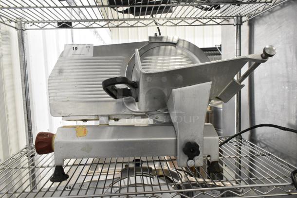 Fleetwood EF12 Stainless Steel Commercial Countertop Meat Slicer w/ Blade Sharpener. 115 Volts, 1 Phase. Tested and Working! - Image 1 of 6