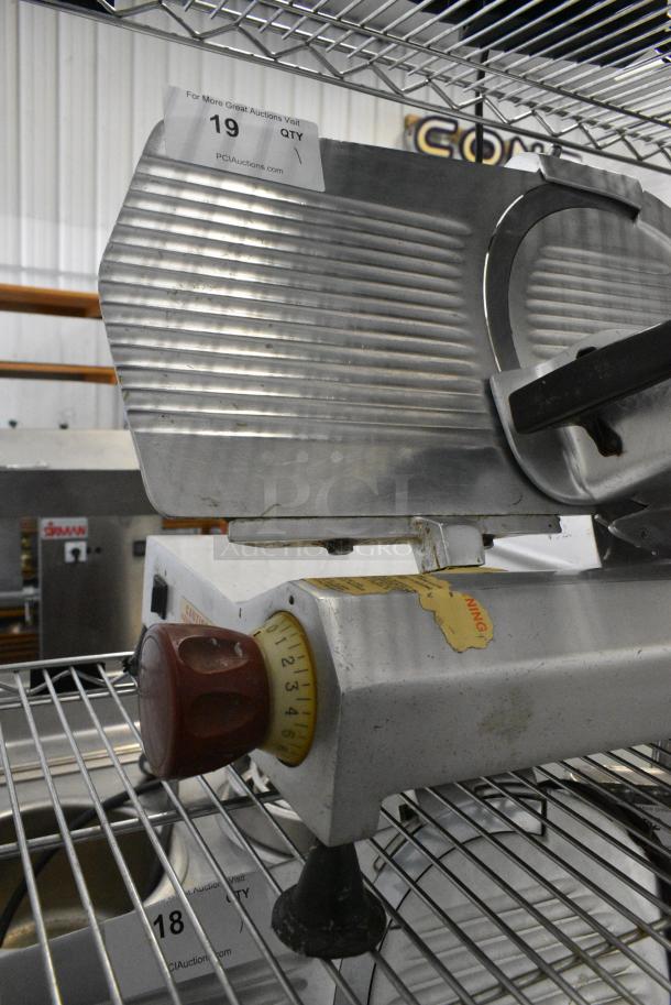 Fleetwood EF12 Stainless Steel Commercial Countertop Meat Slicer w/ Blade Sharpener. 115 Volts, 1 Phase. Tested and Working! - Image 2 of 6