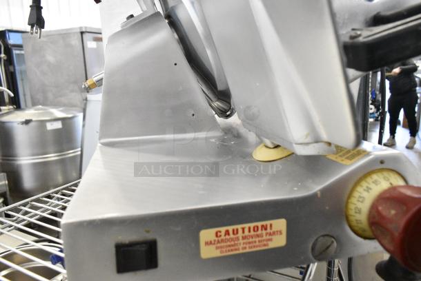 Fleetwood EF12 Stainless Steel Commercial Countertop Meat Slicer w/ Blade Sharpener. 115 Volts, 1 Phase. Tested and Working! - Image 4 of 6