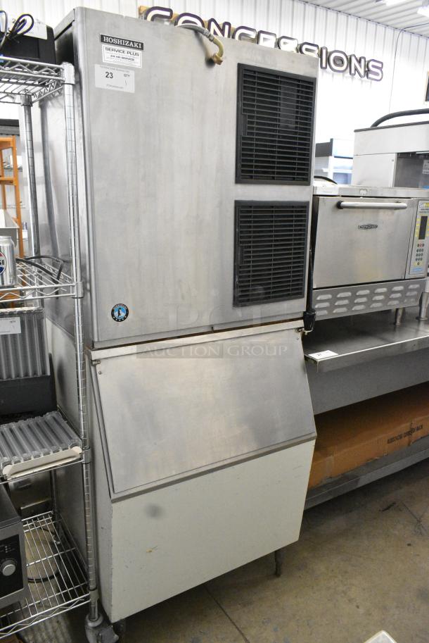 Hoshizaki KM-1100MAJ Stainless Steel Commercial Ice Head on Commercial Ice Bin. 208-230 Volts, 1 Phase. - Image 1 of 7