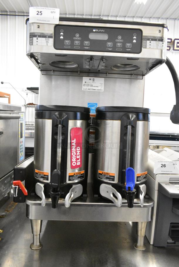 2019 Bunn ICB TWIN SH Stainless Steel Commercial Countertop Double Coffee Machine w/ Hot Water Dispenser and 2 Satellite Servers. 120/208 Volts, 1 Phase. - Image 3 of 14