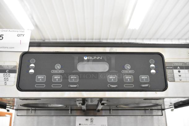 2019 Bunn ICB TWIN SH Stainless Steel Commercial Countertop Double Coffee Machine w/ Hot Water Dispenser and 2 Satellite Servers. 120/208 Volts, 1 Phase. - Image 5 of 14
