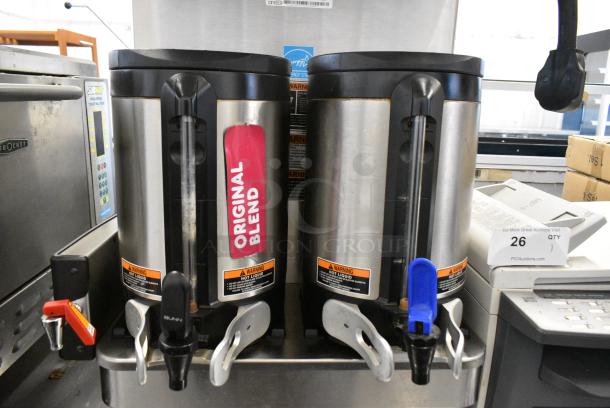 2019 Bunn ICB TWIN SH Stainless Steel Commercial Countertop Double Coffee Machine w/ Hot Water Dispenser and 2 Satellite Servers. 120/208 Volts, 1 Phase. - Image 6 of 14