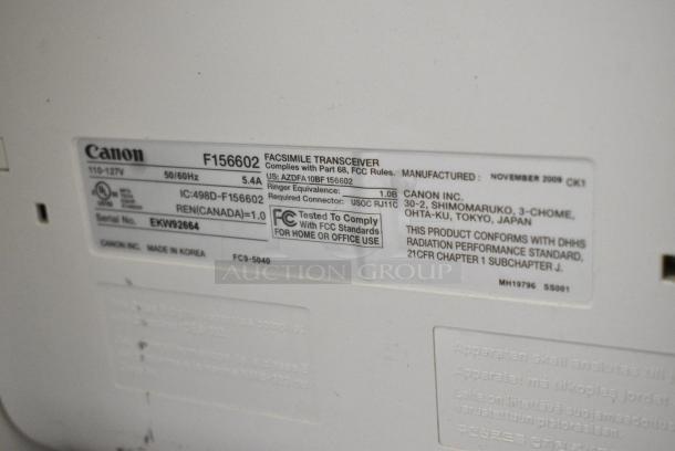 Canon F156602 Countertop Scanner Copier Printer Fax Machine - Image 7 of 7