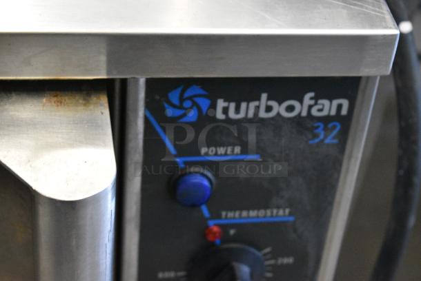 Moffat Turbofan Stainless Steel Commercial Electric Powered Half Size Convection Oven w/ View Through Door, Metal Oven Racks and Thermostatic Controls. 125/250 Volts. - Image 2 of 9