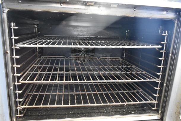 Duke Stainless Steel Commercial Full Size Convection Oven w/ View Through Doors, Metal Oven Racks, Thermostatic Controls and Metal Legs on Commercial Casters. - Image 4 of 11