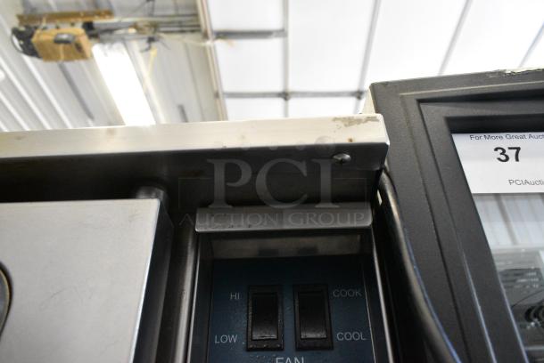 Duke Stainless Steel Commercial Full Size Convection Oven w/ View Through Doors, Metal Oven Racks, Thermostatic Controls and Metal Legs on Commercial Casters. - Image 8 of 11