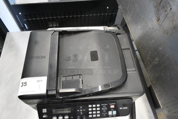 Epson WF-2530 Countertop Printer Scanner Copier Fax Machine. 100-240 Volts, 1 Phase. - Image 4 of 7
