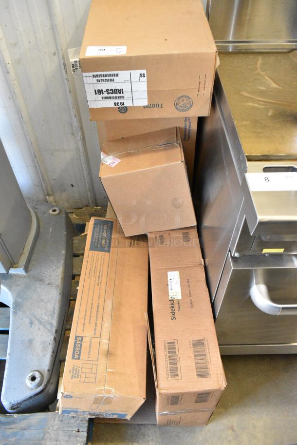 5 Various BRAND NEW! Boxes Including IAUCS-161, 3049-KIT Sidekick Smallware, Dixie Tower Interfold Napkin Dispenser, Chemco Foaming Hand Sanitizer Kit., Renaissance Toilet Dispenser 5 Times Your Bid! - Image 1 of 12