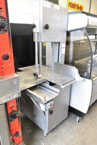 Pro-Cut KS-120 Metal Commercial Floor Style Meat Saw. 250 Volts, 3 Phase.