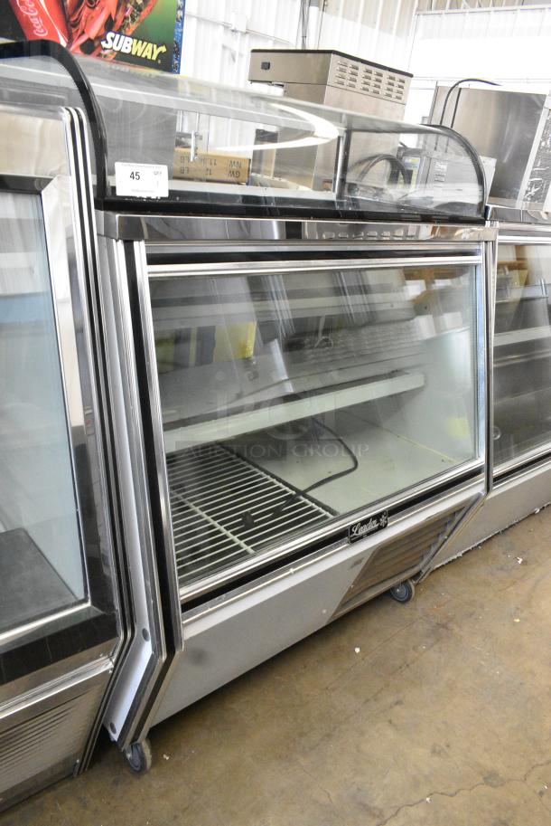 2020 Leader SDL48SC Metal Commercial Floor Style Deli Display Case Merchandiser w/ Top Dry Display Case on Commercial Casters. Tested and Working! - Image 1 of 7
